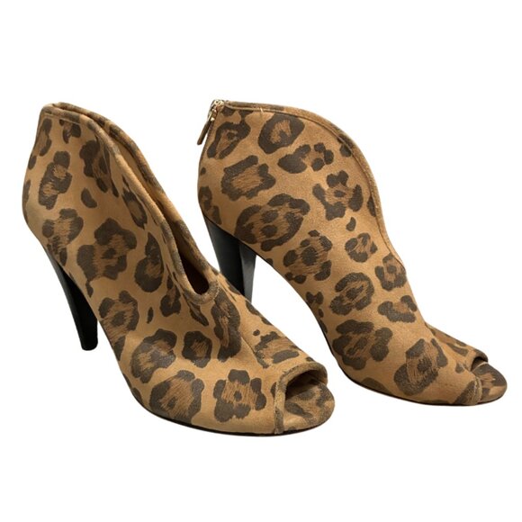 Vince Camuto Animal Print Ankle Booties - Picture 9 of 9